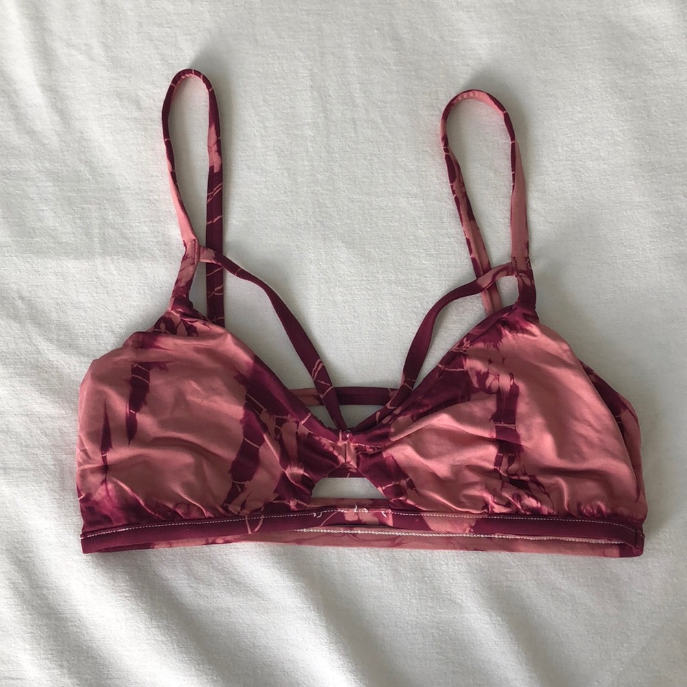 Blue Life Tie Dye Bikini Top